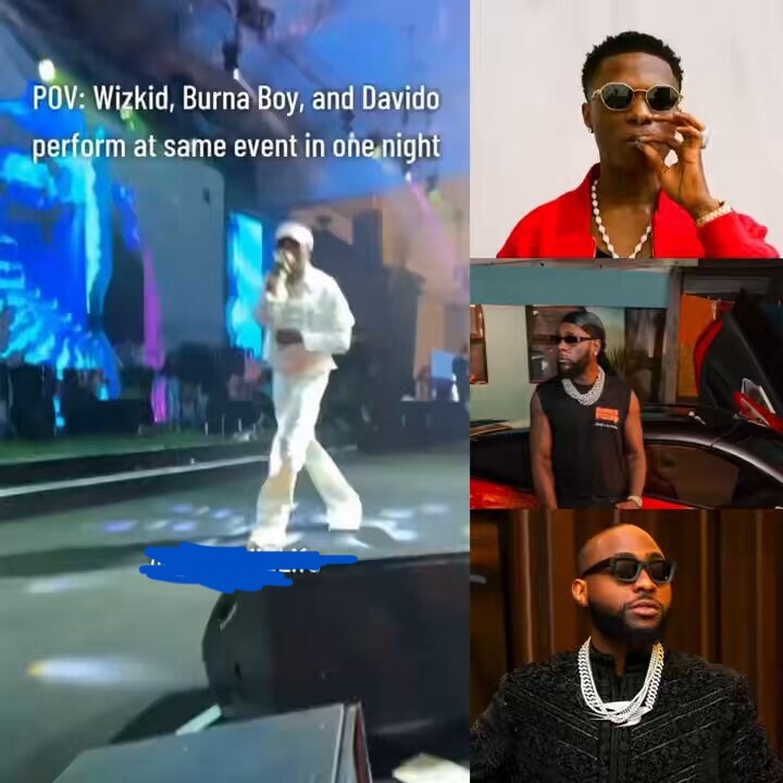 Davido, Burna Boy, and Wizkid Perform Together at Oando PLC End-of-Year Party: A Night to Remember