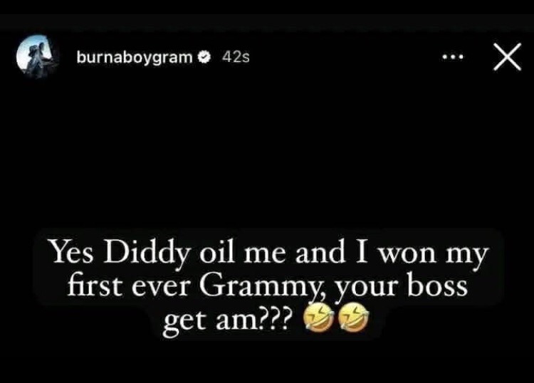 Burna Boy and His Grammy Journey: The Role of Diddy and the Debate It Sparked