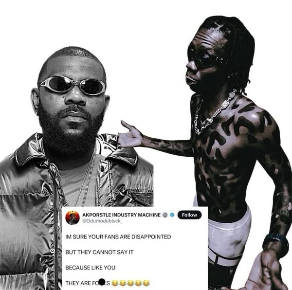 Odumodu Blvck Sparks Controversy as Blaqbonez’s Fans Push Back With Streams