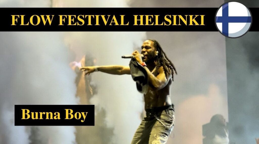 Burna Boy Shuts Down Flow Festival in Finland with High-Energy Performance