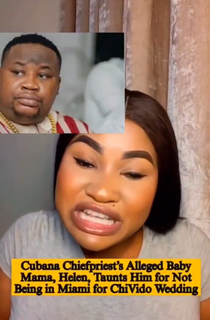 Cubana Chiefpriest Snubbed at Davido’s Miami Wedding—His Alleged Baby Mama Hellen Ati Spills the Tea