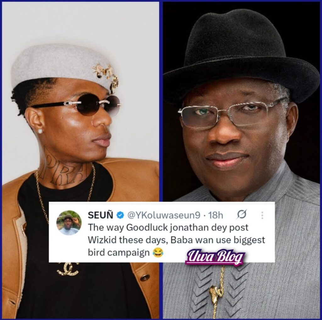 Goodluck Jonathan’s Wizkid Tribute Sparks 2027 Election Jokes on Social Media