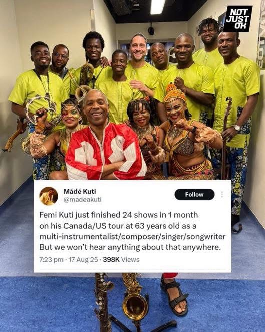 Femi Kuti Wraps Up “Politics Don Expose Them” Canada/US Tour With 24 Shows in One Month