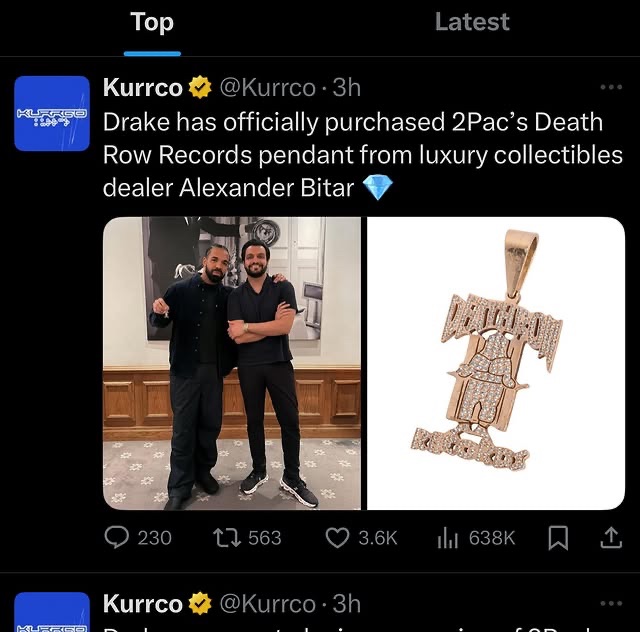 Drake Buys Tupac’s Pendant, Ring, and BMW: Is He Trying to Claim 2Pac’s Legacy?
