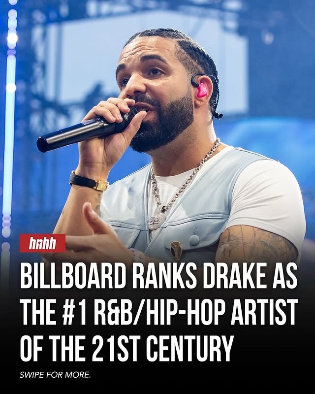 Drake Named Billboard’s No. 1 R&B/Hip-Hop Artist of the 21st Century
