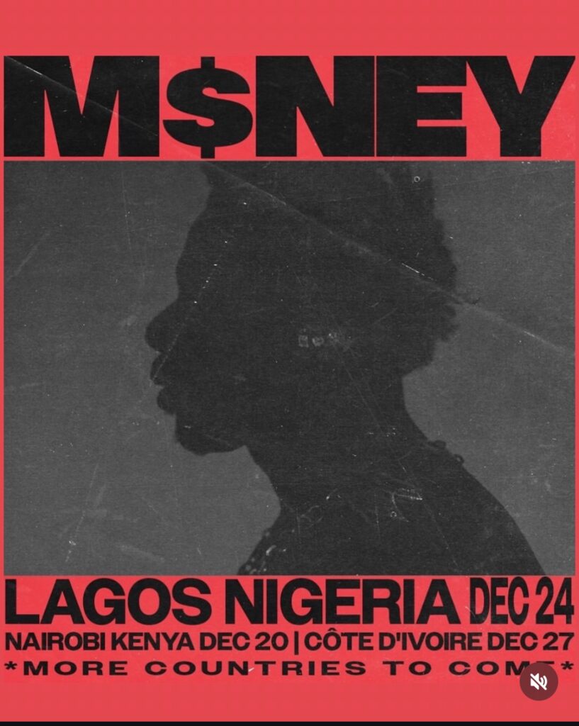 asake mr money african tour december 2025