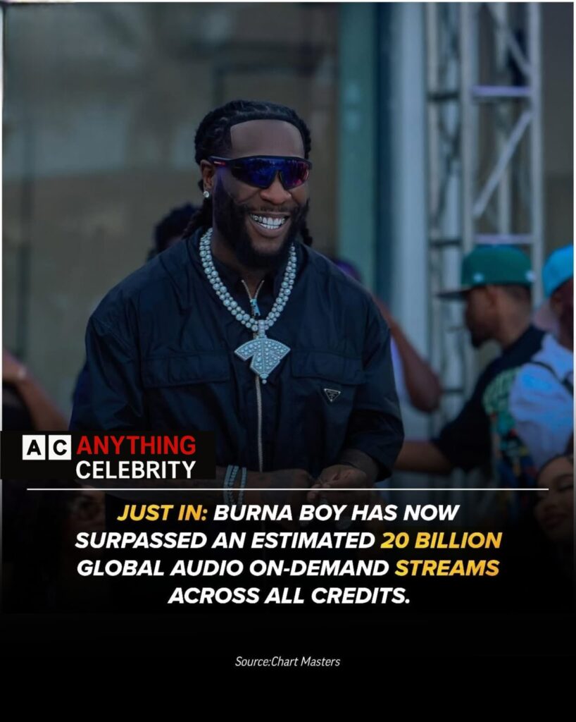 burna boy 20 billion global audio streams