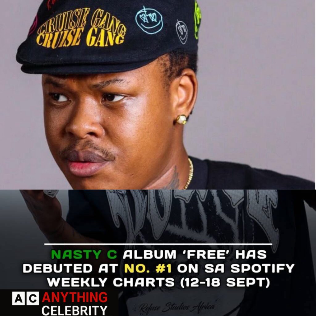 nasty c free album south africa spotify weekly charts anything celebrity
