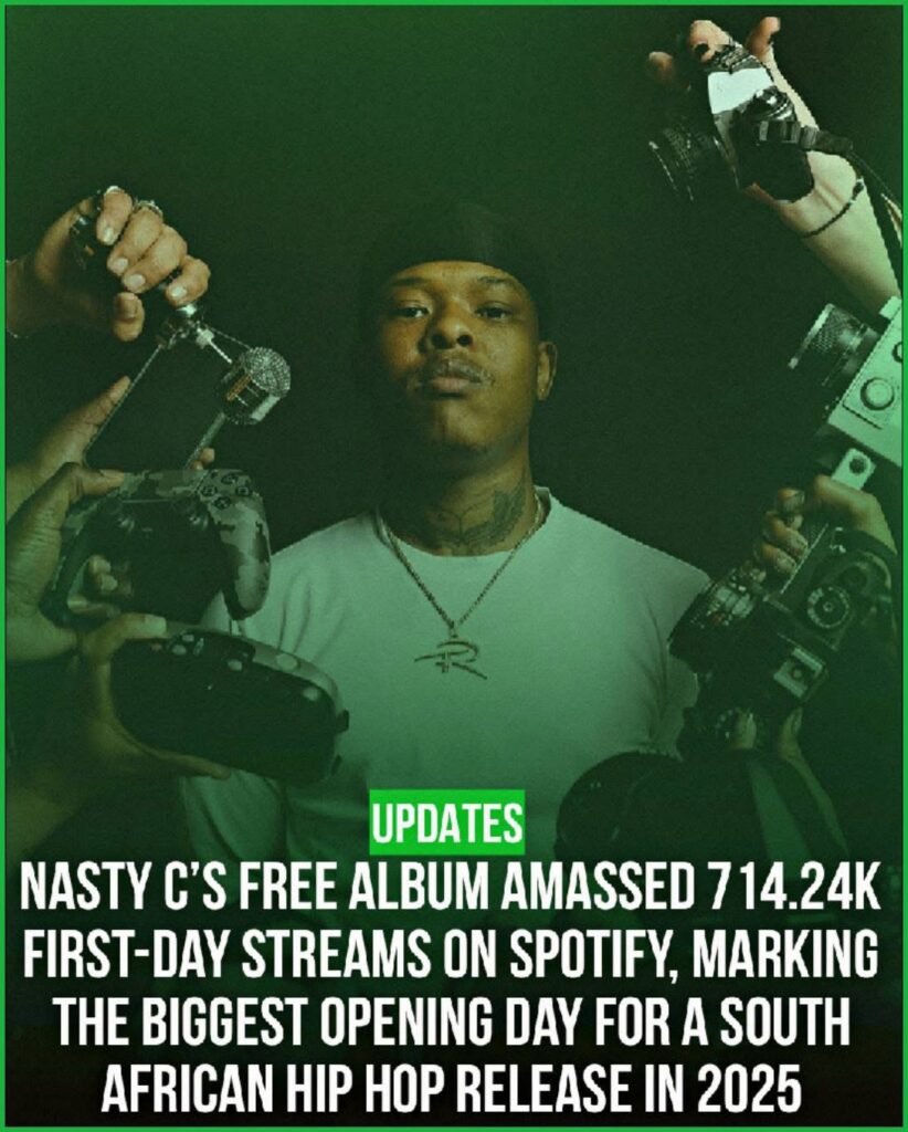 nasty c free album spotify streams record