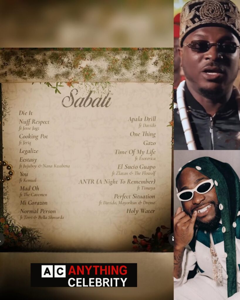 peruzzi sabali album tracklist davido