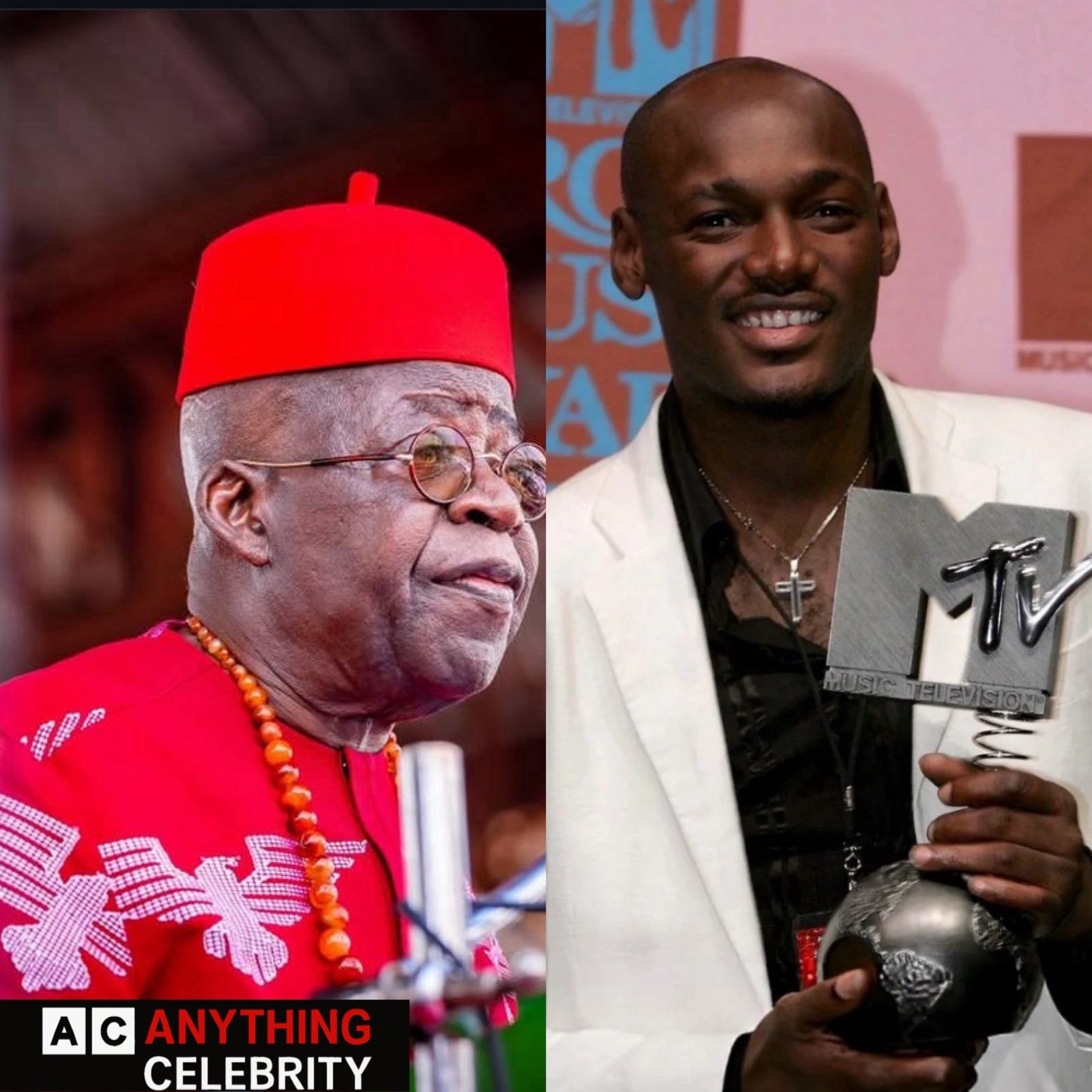 president tinubu celebrates 2face idibia 50th birthday