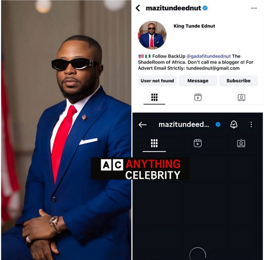 tunde ednut instagram page down 4 6 million followers