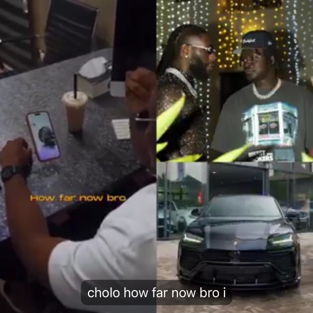 burna boy gifts king manny lamborghini urus