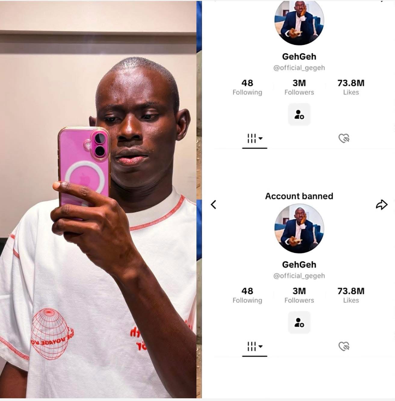 gehgeh university founder loses tiktok account