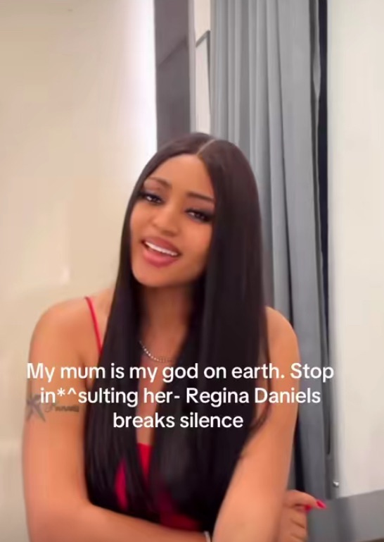 Regina Daniels Breaks Silence at 5AM: “Stop Insulting My Mom”