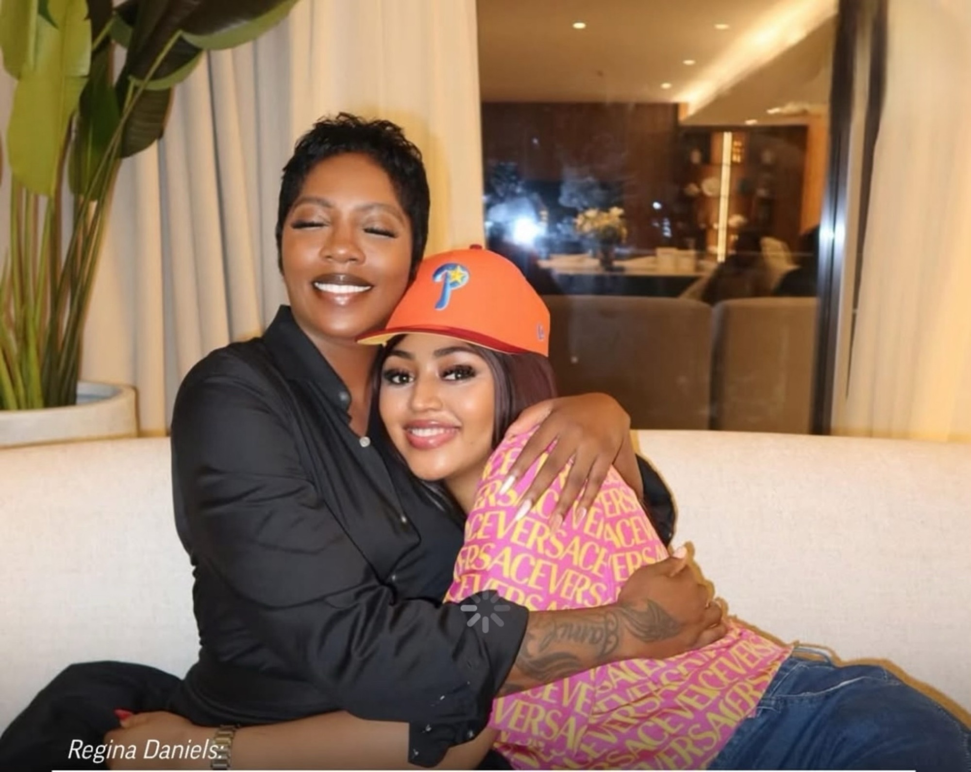 regina daniels meets tiwa savage for guidance what really happened