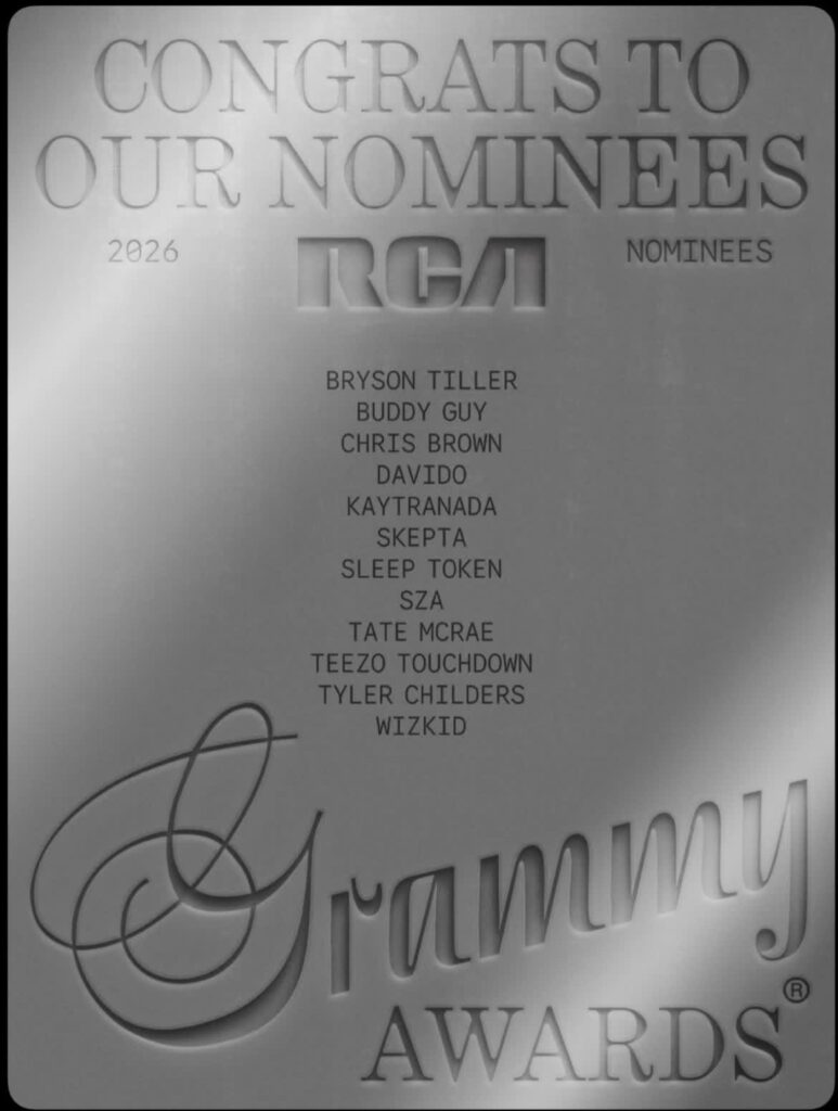 sony rca congratulates davido grammy nominations
