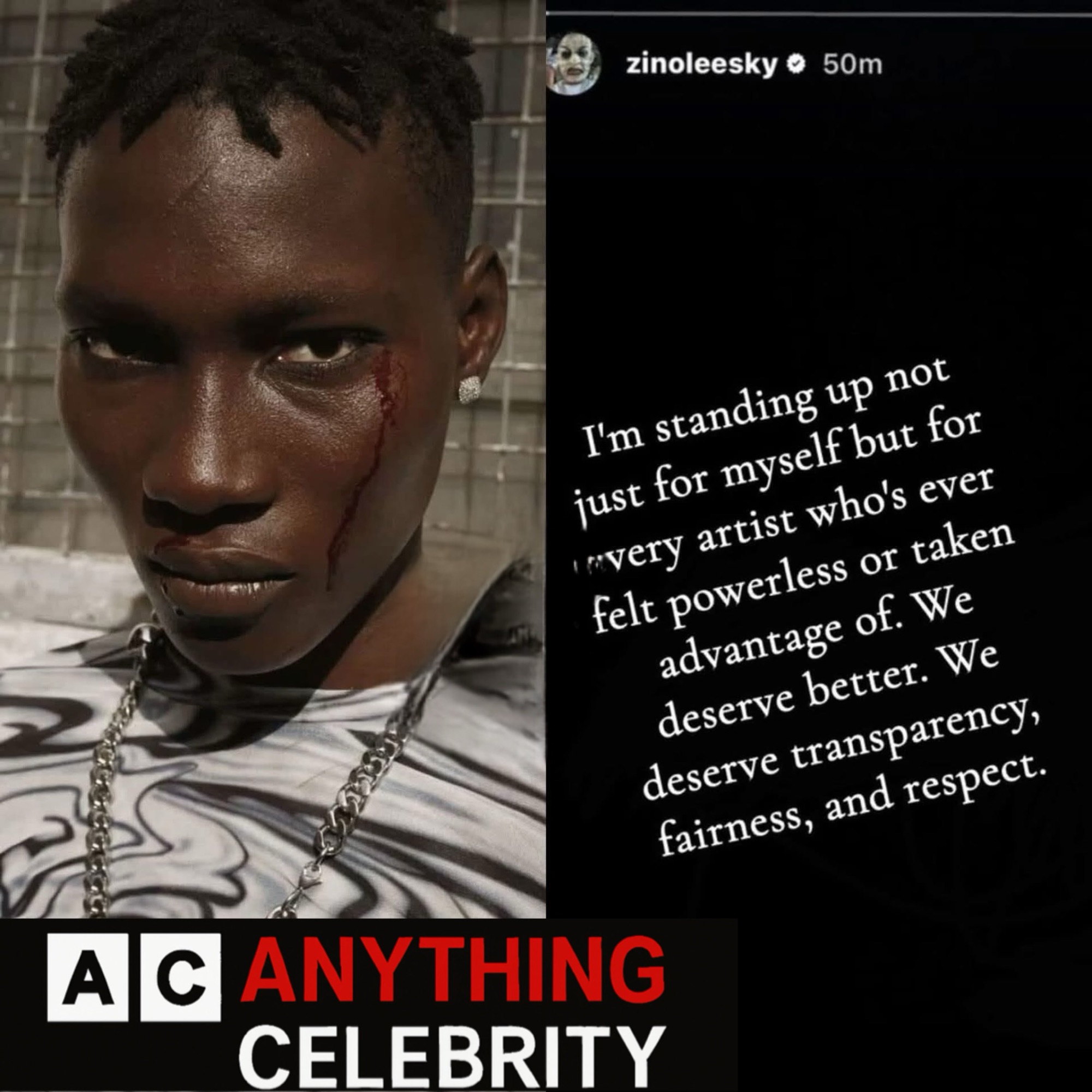 Nigerian singer Zinoleesky Speaks Out After Leaving Marlians Music