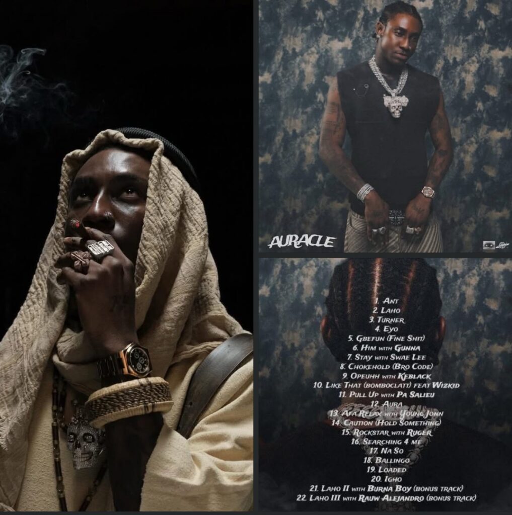 shallipopi auracle album tracklist features release