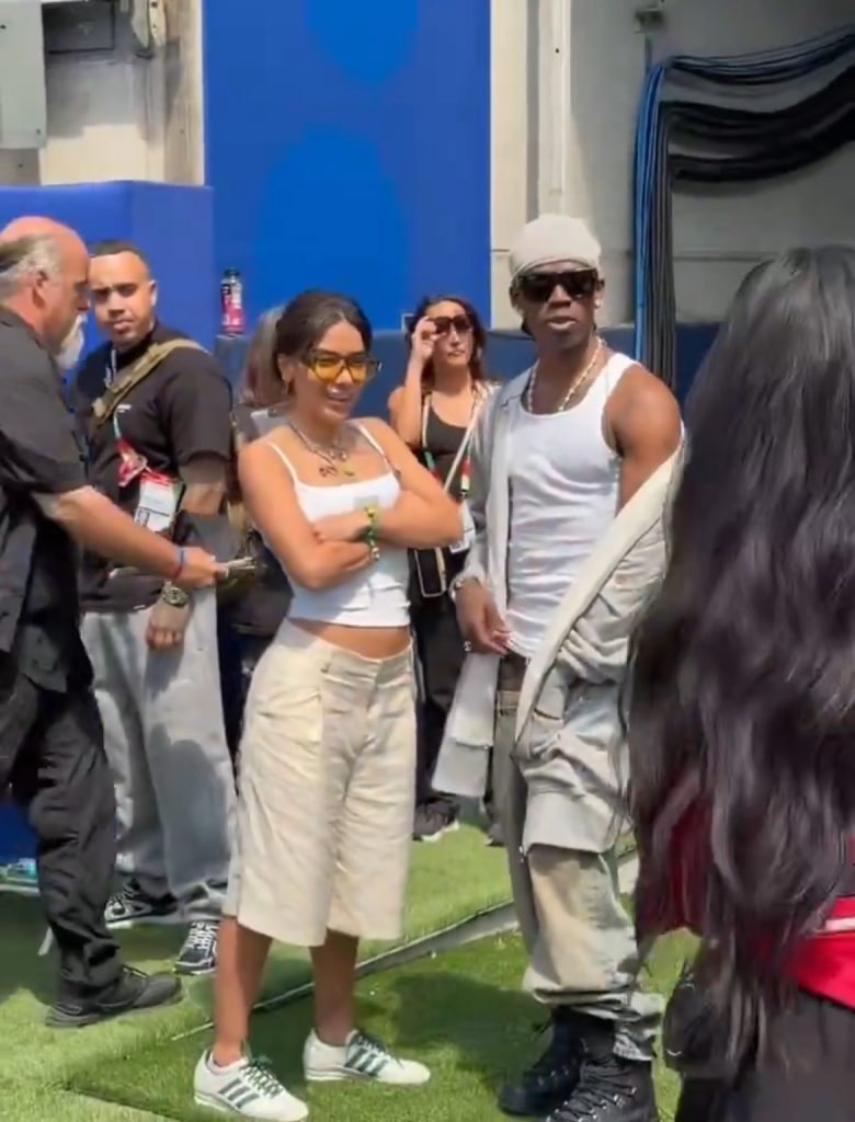 Rema and Anitta Spotted on Pitch During FIFA World Cup Soundcheck in Los Angeles