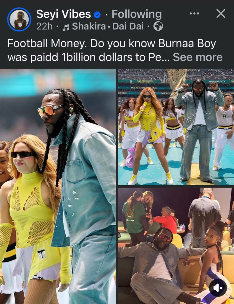 Seyi Vibez Claims Burna Boy Was Paid $1 Billion to Perform at the World Cup