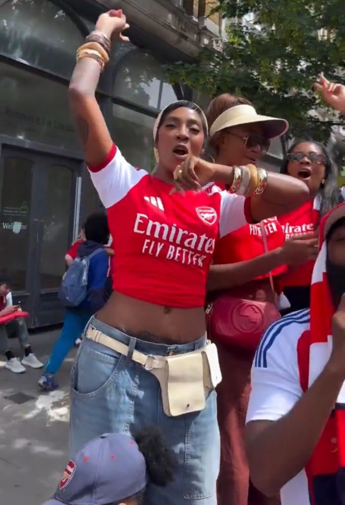 tiwa savage arsenal parade north london